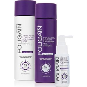 Foligain Shampoo, Conditioner, Anti-Haaruitval Lotion Set Vrouw