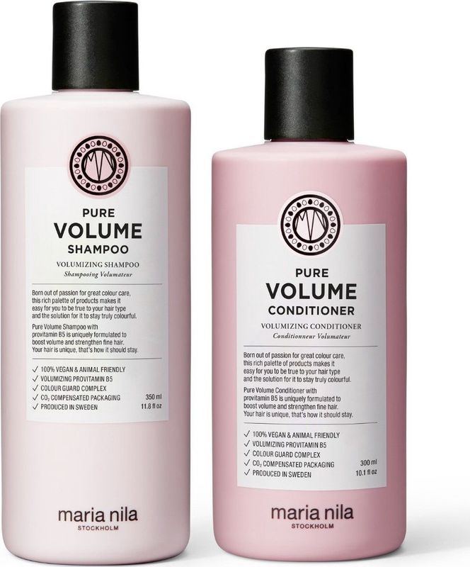 Maria Nila Pure Volume Care Set (Shampoo + Conditioner)