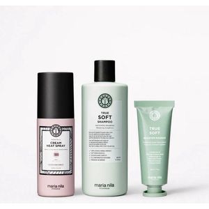 Maria Nila - Fight The Frizz - Haarverzorgingsset - 150ml Heat Spray - 350ml Shampoo - 50ml Booster Masker