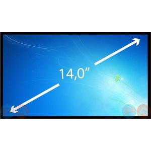 14.0 inch Laptop Scherm EDP Slim 1366x768 Glossy 814811-001