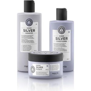 Maria Nila - Sheer Silver Care Set met Masque (Shampoo + Conditioner + Masker)