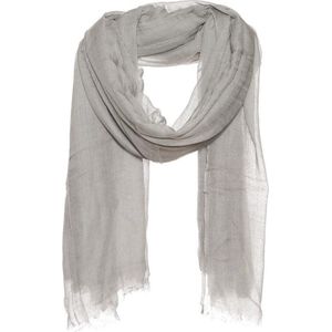 Sjaal grijs - effen sjaal - 15% zijde / 85% modaal