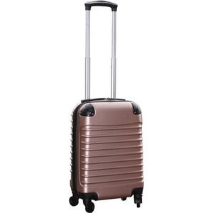 Handbagage Koffer met Wielen 27 Liter - Lichtgewicht - Cijferslot - Rose Goud