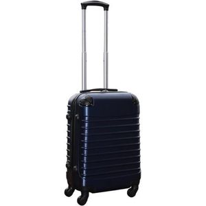 Travelerz Handbagage Koffer met Wielen 39 Liter - Lichtgewicht - Cijferslot - Donker Blauw