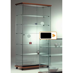 Vitrine Floatline Volglas Elegance 6 Zwart