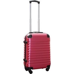 Travelerz handbagage koffer met wielen 39 liter - lichtgewicht - cijferslot - roze