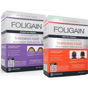 Foligain - Partner Set - Haargroeimiddelen - 10% Trioxidil