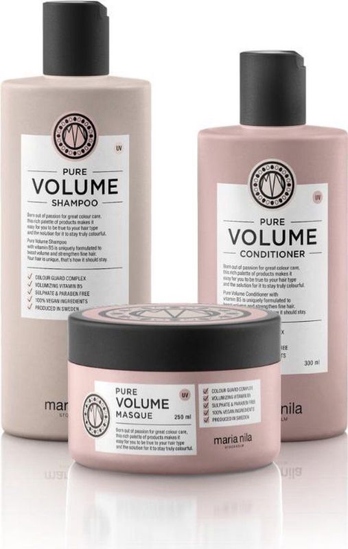 Maria Nila - Pure Volume Care Set met Masque (Shampoo + Conditioner + Masker)