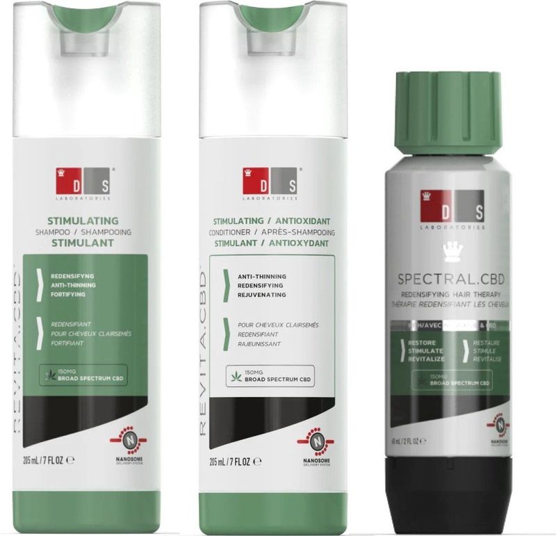 DS Laboratories - Revita.CBD Shampoo - 205 ml - Anti-haaruitval Set - Inclusief Conditioner en Lotion