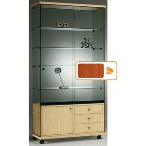 Vitrine Floatline Volglas Elegance 6 O-K met onderkast