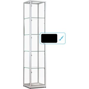 Vitrine Trendline Essential 400 RVZ kleur zwart met rail ledspots