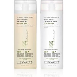 Giovanni Cosmetics - Tea Tree Triple Treat - Shampoo & Conditioner - 2x60ml