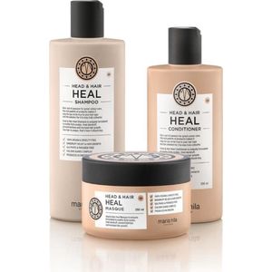Maria Nila - Head & Hair Heal Care Set met Masque (Shampoo + Conditioner + Masker)