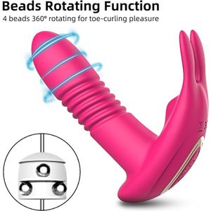 Seksspeeltje - Bluetooth - Telescopisch - Stotend - Vibrator - Dildo