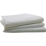 Swan 12 stuks De Luxe Heren zakdoeken - Wit - 46