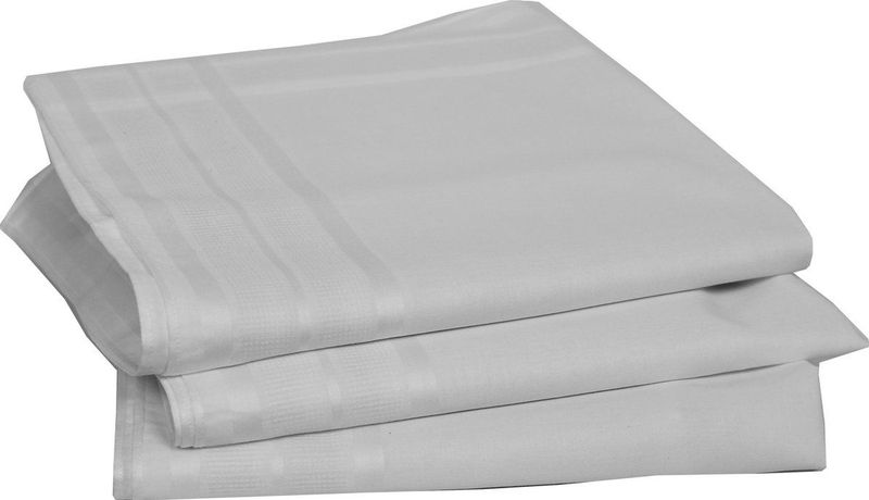 Swan 12 stuks De Luxe Heren zakdoeken - Wit - 46