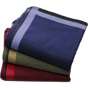 Swan - Heren Zakdoeken - Blauw - Voordeelverpakking - 12 Stuks - 40 x 40 cm