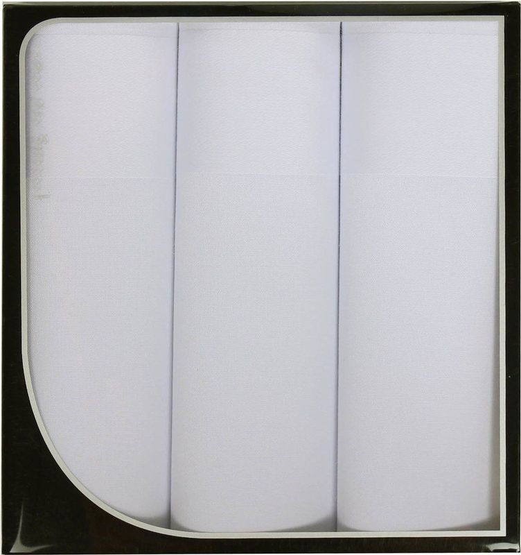 Swan 3 stuks - Heren zakdoeken White - 40 - Wit
