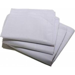 Dames 12 stuks - Zakdoeken Wit - 30