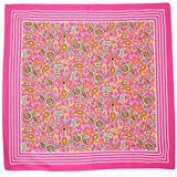 Boeren zakdoek Paisley Roze 55 x 55 cm - HRBZ34.