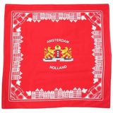 Boeren zakdoek Amsterdam 56 x 56 cm - 56 - Rood.