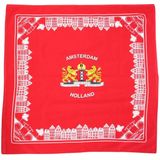 Boeren zakdoek Amsterdam 56 x 56 cm - 56 - Rood.