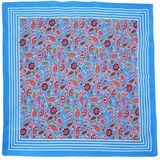 Boeren zakdoek Paisley blauw 55 x 55 cm - HRBZ29.