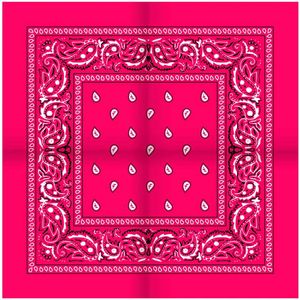 Boeren zakdoek Rain drop 54x54 - 54 - Roze