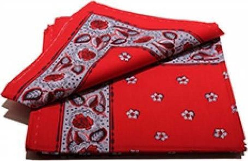 Boeren zakdoek rood Kleine Bloem 55 x 55 cm - HRBZ02