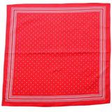 Boeren zakdoek rood kleine stippel 55 x 55 cm - HRBZ017