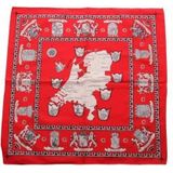 Boeren zakdoek rood Nederland 55 x 55 cm