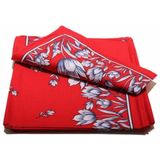 Boerenzakdoek - Tulpen Motief - 100% Katoen - 55 x 55 cm