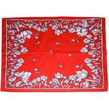 Boerenzakdoek - Tulpen Motief - 100% Katoen - 55 x 55 cm