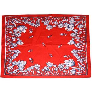 Boerenzakdoek - Tulpen Motief - 100% Katoen - 55 x 55 cm