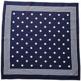 Boeren zakdoek Blauw stippel 54 x 54 cm - 54.