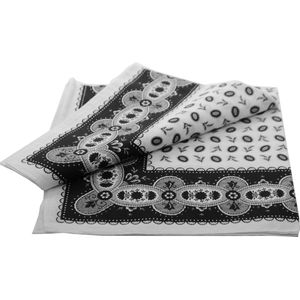 Boeren zakdoek Koffieboon zwart 55 x 55 cm - HRBZ038