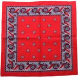 Harlekijn zakdoek rood 55 x 55 cm - HRBZ045.