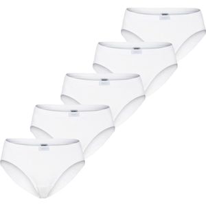 Racky dames 5-pack heup slips (Highleg mini) - L - Wit.