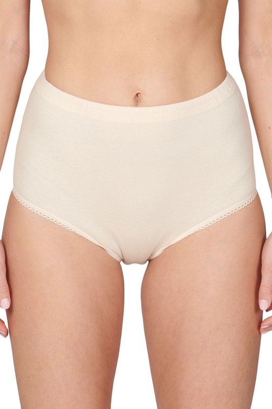 Entex - Dames Taille Slip - Huidskleur - Elastisch Katoenen Ondergoed