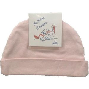 La Petite Couronne Mutsje Uni Roze Maat 50/56