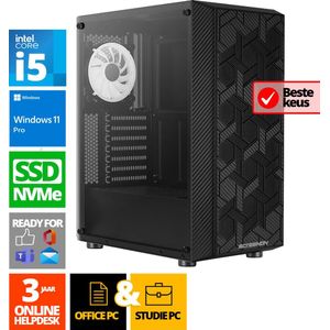 Intel Compleet PC | Intel Core i5 | 8 GB DDR4 | 500 GB SSD | Windows 11 Pro + WiFi & Bluetooth
