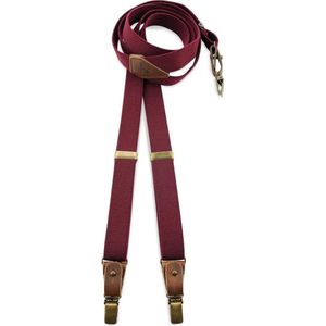 Sir Redman Luxe Bretellen Buck Bordeaux -