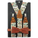 Sir Redman - bretels combi pack - Vintage Touch - ecru / groen / oranje