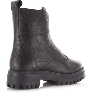 Shoecolate Leren boots met front zip biker boots dames