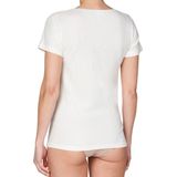 Entex Thermoshirt dames korte mouw - Wit - Thermokleding met kant