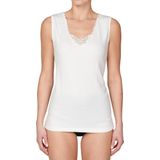 Entex Thermoshirt dames korte mouw - Wit - Thermokleding met kant