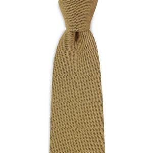 We Love Ties - Stropdas wol zijde geel - 45% zijde / 55% wol