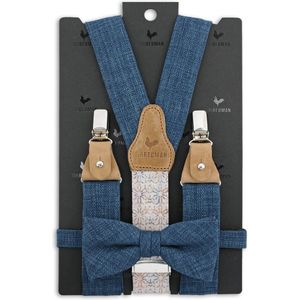 Sir Redman - bretels combi pack - Gracefull Groom blue - denimblauw