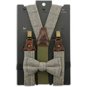 Sir Redman - bretels combi pack - Christian Tweed - beige / donkergrijs / groen / oker