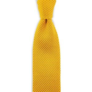 Sir Redman - gebreide stropdas - oker - polyester
